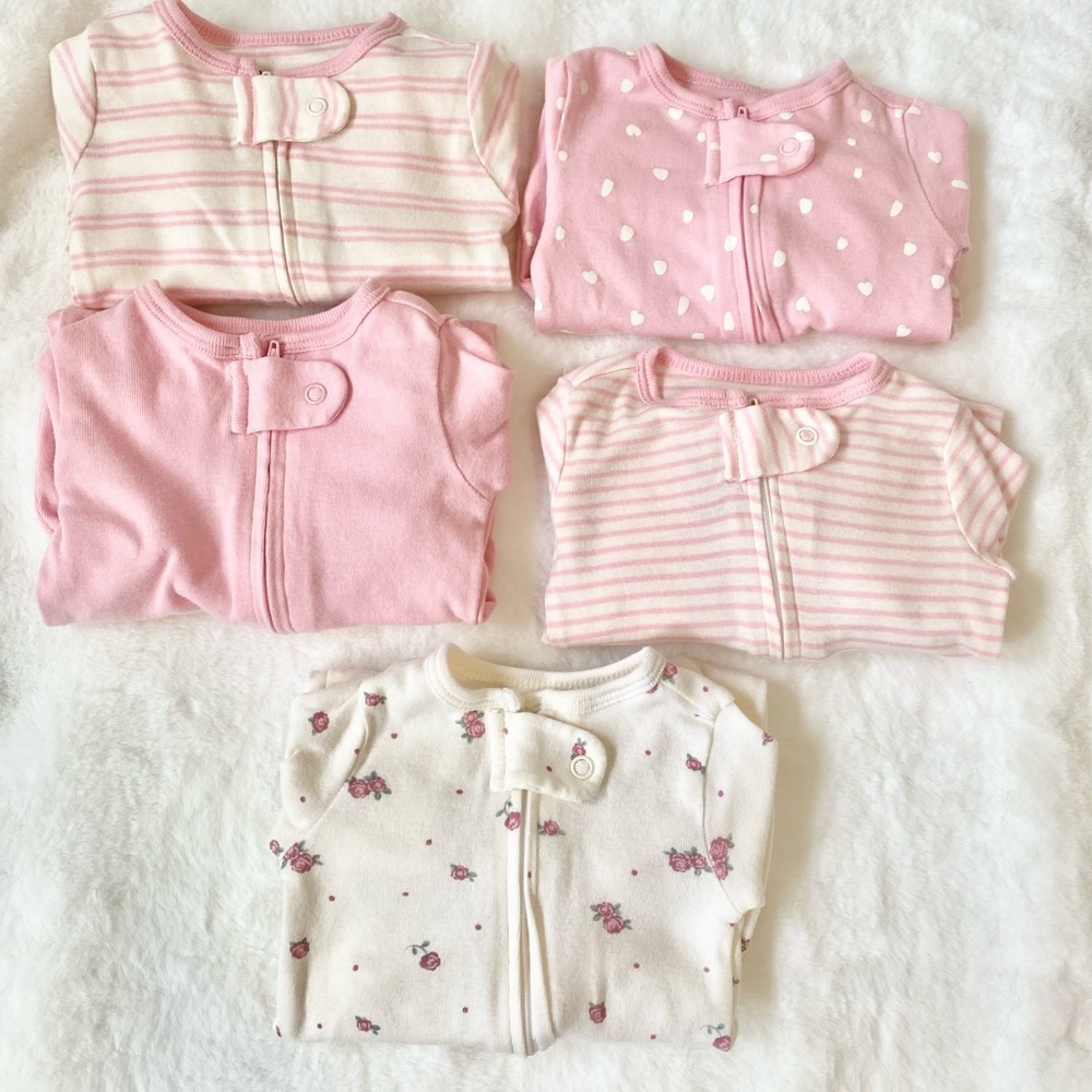 Baby Footies Onesies 5 Pack